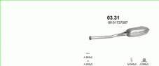 вихлопна система на BMW 3 E36 2.5 SEDAN , COUPE 1994-1999 125kW