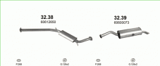 вихлопна система на LANCIA KAPPA 2.4 SEDAN, KOMBI,COUPE 1994-2002 129kW