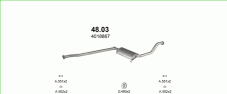 вихлопна система на SAAB 9000 2.3 HATCHBACK 1992-1997 107-125kW