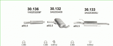 вихлопна система на VOLKSWAGEN PASSAT 2.0 SEDAN, KOMBI 1994-1996 110kW