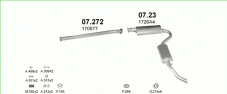 вихлопна система на CITROEN JUMPER 1.9 D BUS 1994-2002 51kW