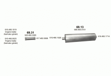 вихлопна система на MERCEDES 10-16 T 1614/1414 K/1614 K 