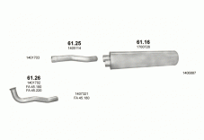 вихлопна система на DAF LF 45 5.9 2001 136-162kW
