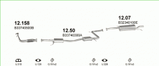 вихлопна система на MAZDA 323 1.6 SEDAN 1989-1992 64kW