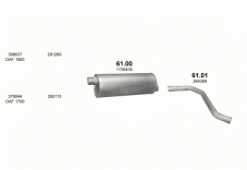 вихлопна система на DAF 1300/1500/1700/1900/2100/2105 . 