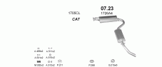 вихлопна система на PEUGEOT BOXER 1.9 D BUS 1994-2002 51kW