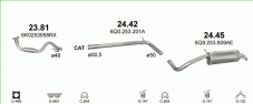 вихлопна система на SEAT CORDOBA 1.4 D SEDAN 2005-2009 50kW