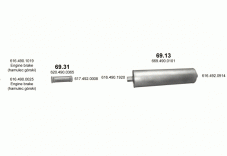 вихлопна система на MERCEDES 10-16 T 1614/1414 K/1614 K 