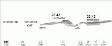 вихлопна система на SEAT TOLEDO 2.0 LIFTBACK 1991-1998 85kW