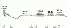 вихлопна система на POLONEZ TRUCK 1.5 PICK-UP 1995 60kW