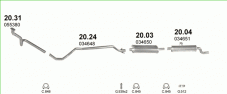 вихлопна система на POLONEZ TRUCK 1.9 D PICK-UP 1995 51kW