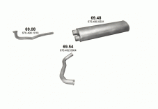 вихлопна система на MERCEDES 10-16 T 817 L-LS/1117 L-LS/1120 L/1317 L-LS/1320 L-LS/1324 L/1517 L 