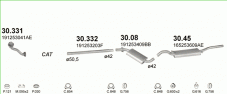 вихлопна система на VOLKSWAGEN JETTA II 1.6 SEDAN 1989-1991 51-53kW